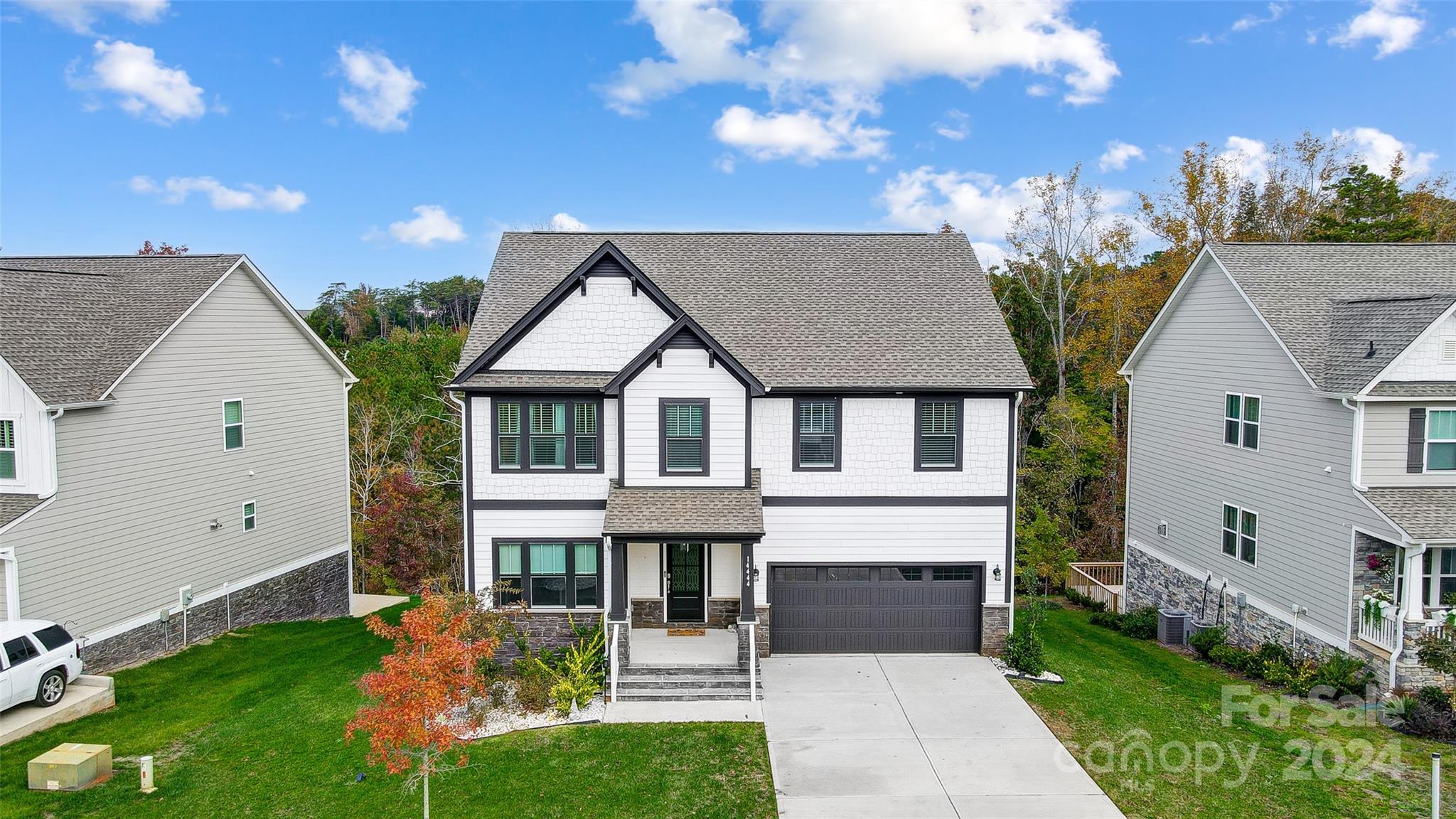 a aerial view of a house