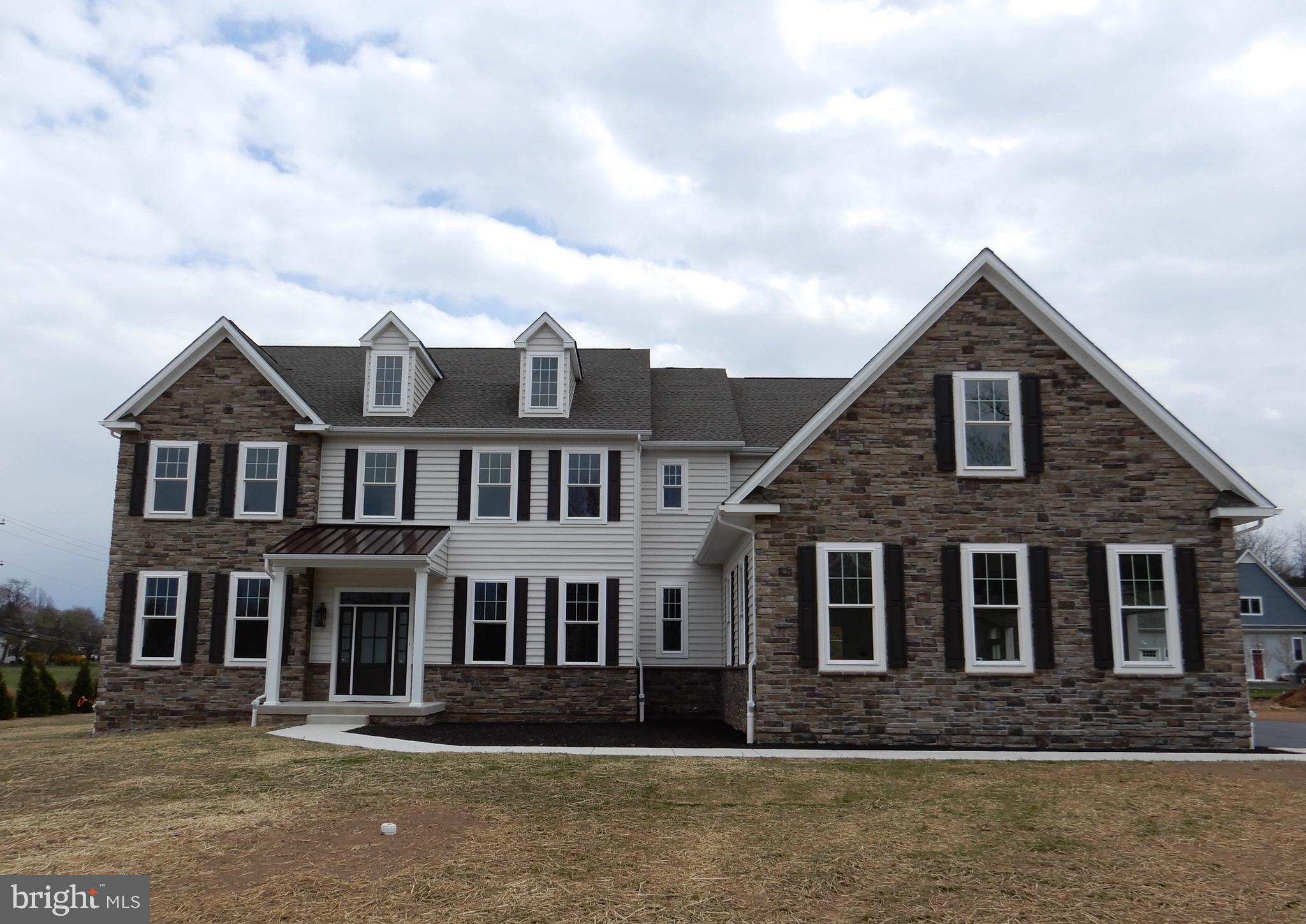 a front view of a house with yard