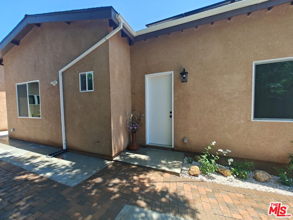 a backyard of a house