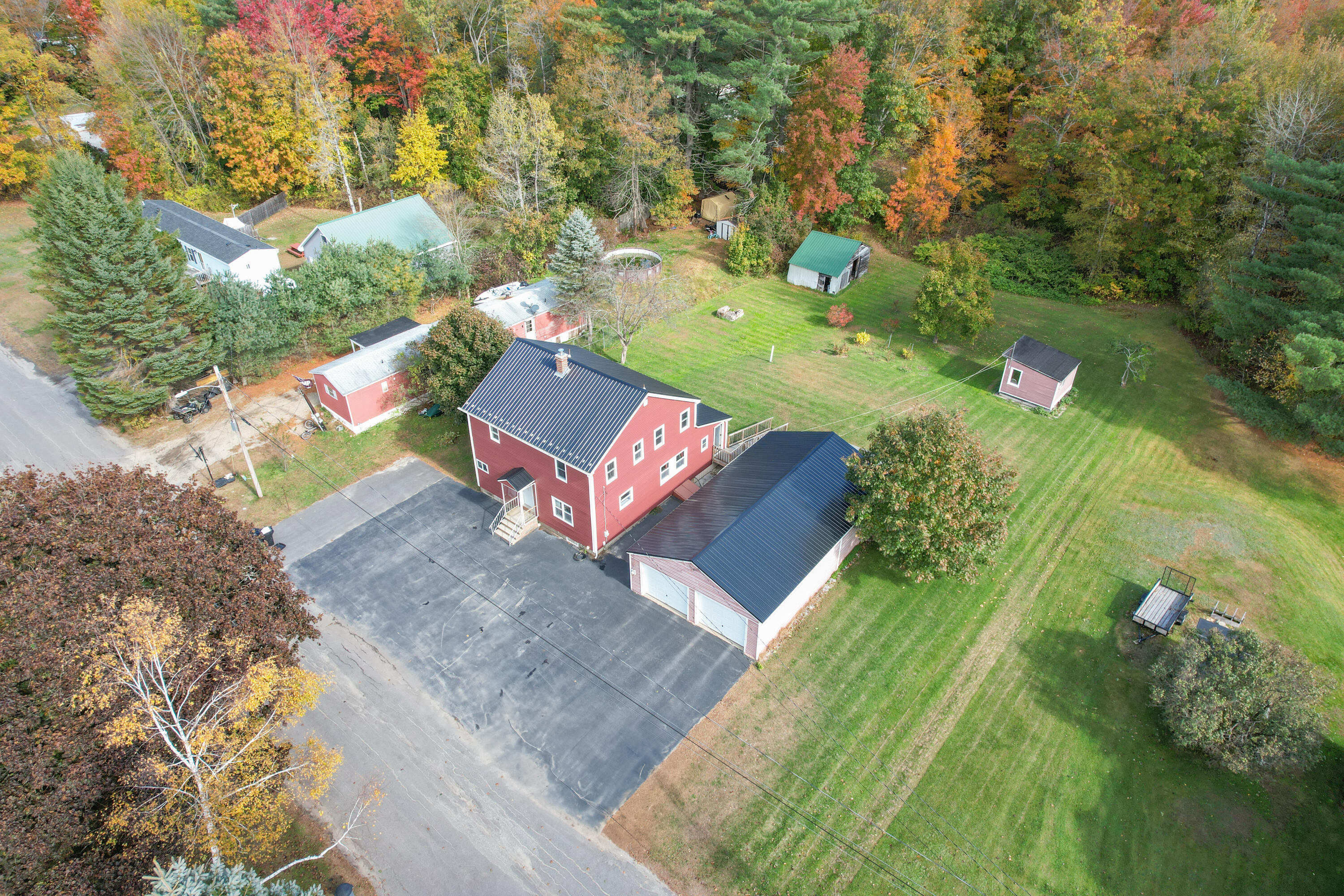 High right view of house