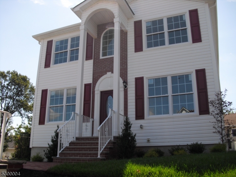 a front view of a house