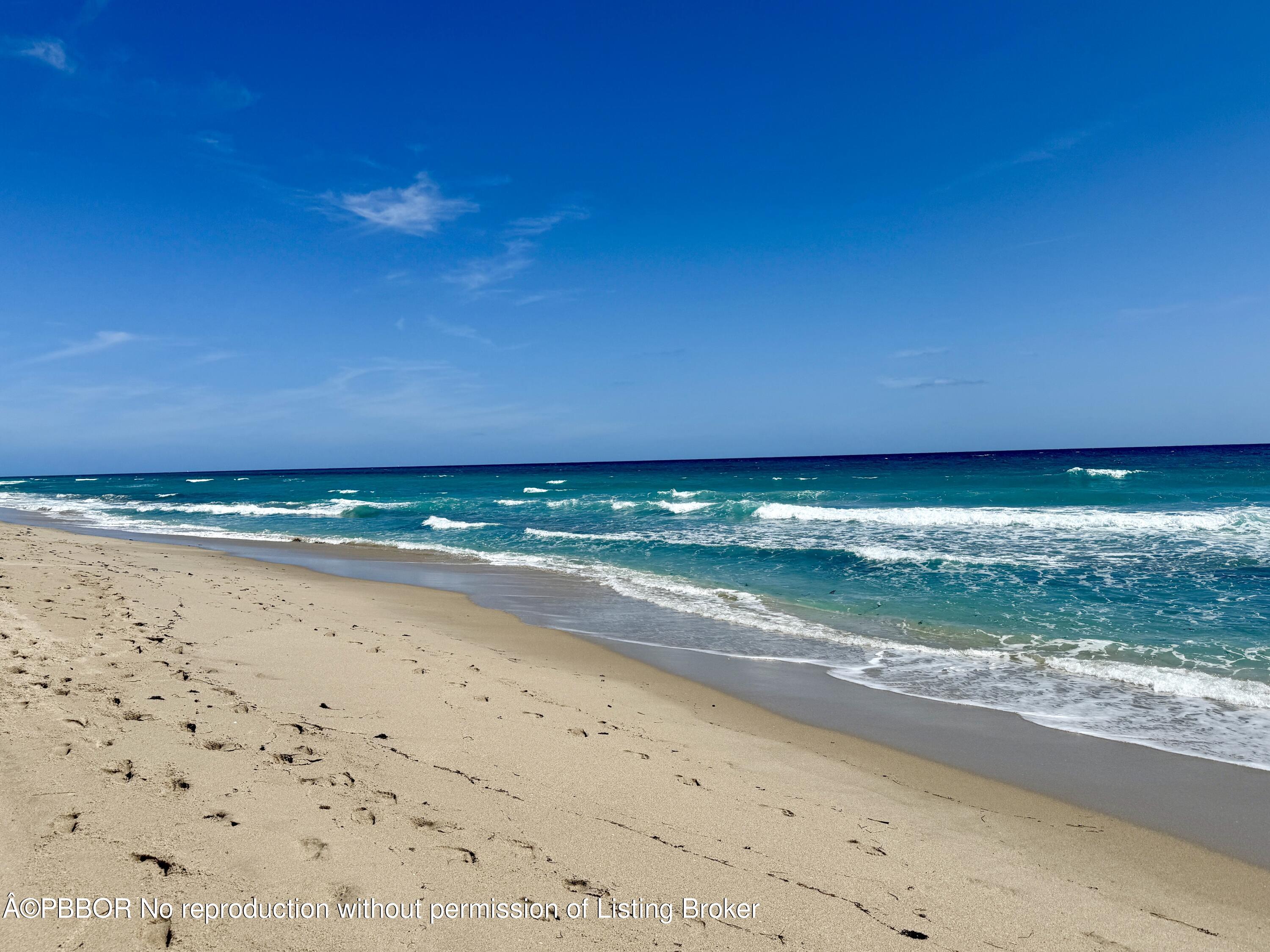 a view of an ocean beach