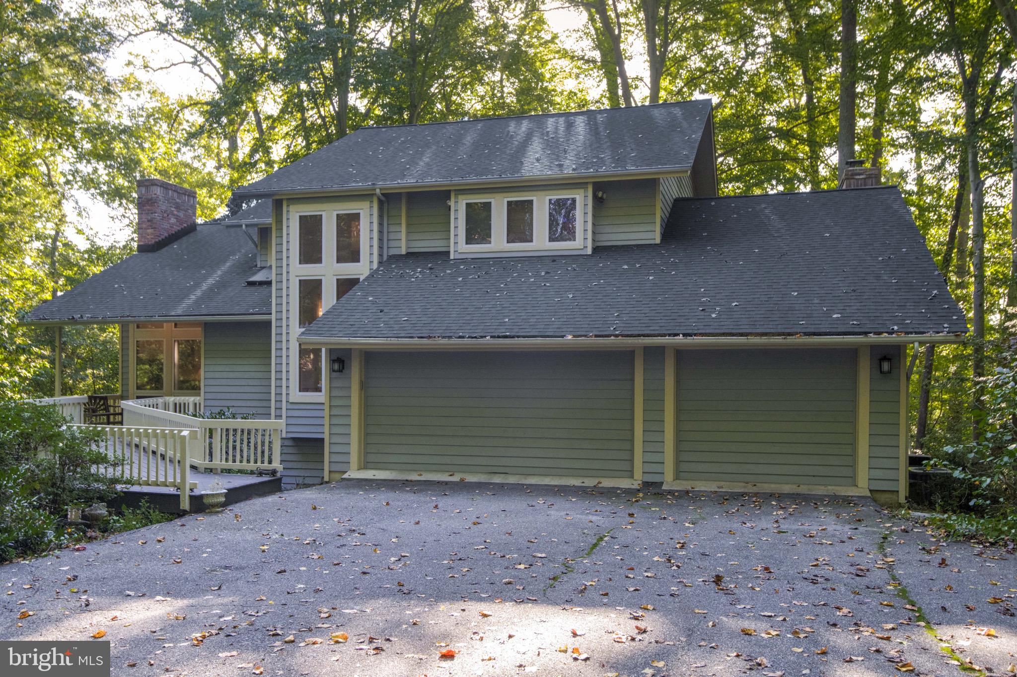 a front view of a house