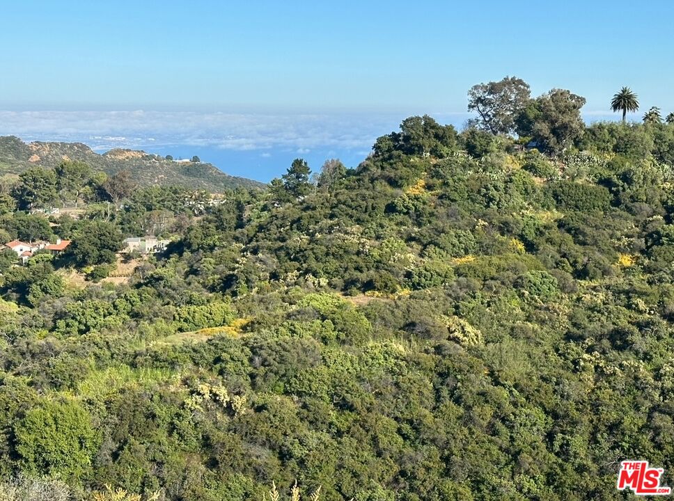 an aerial view of a houses with a lake