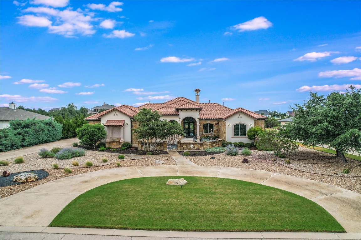 a view of a house with a swimming pool