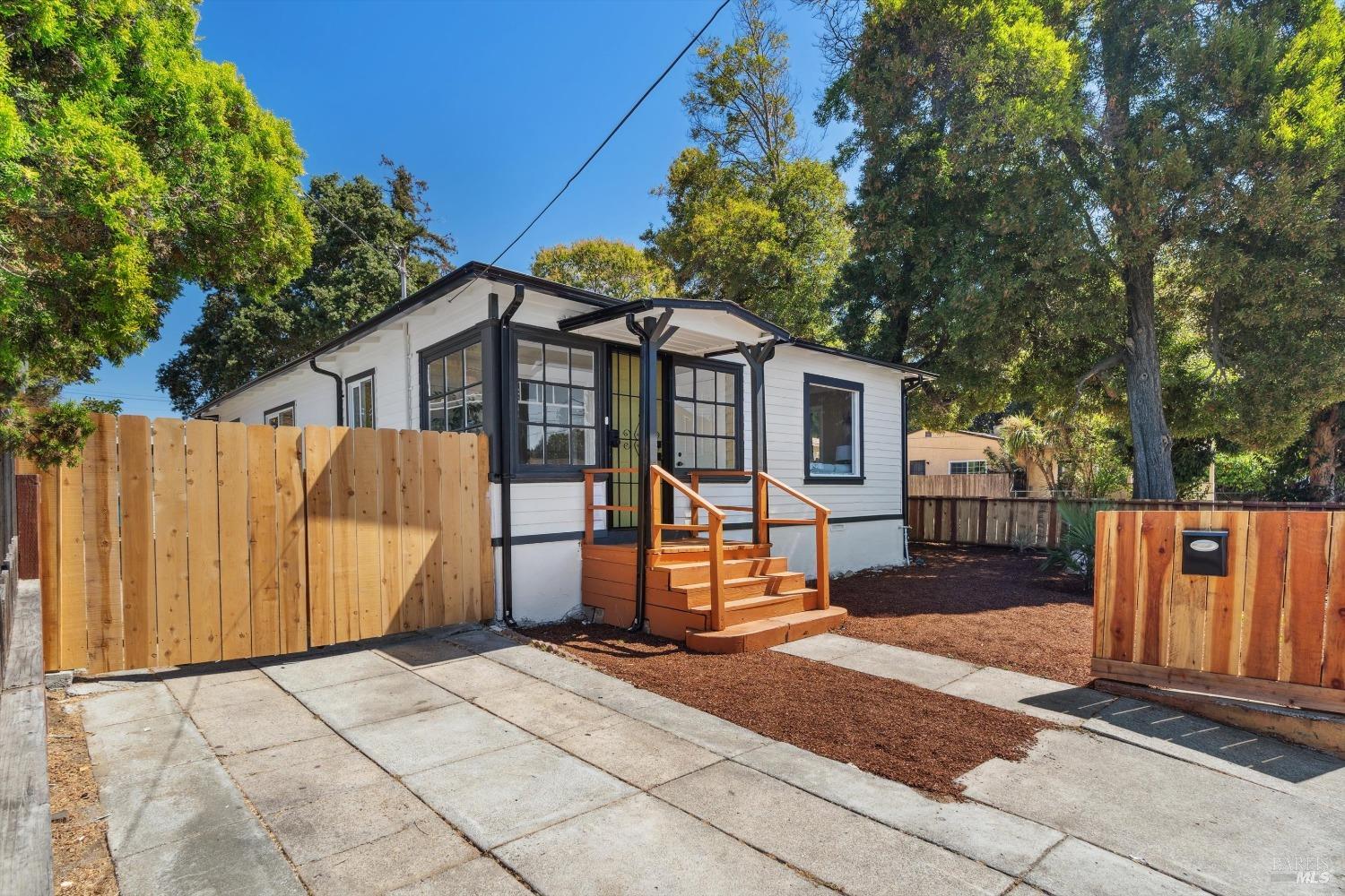 a view of a house with a patio