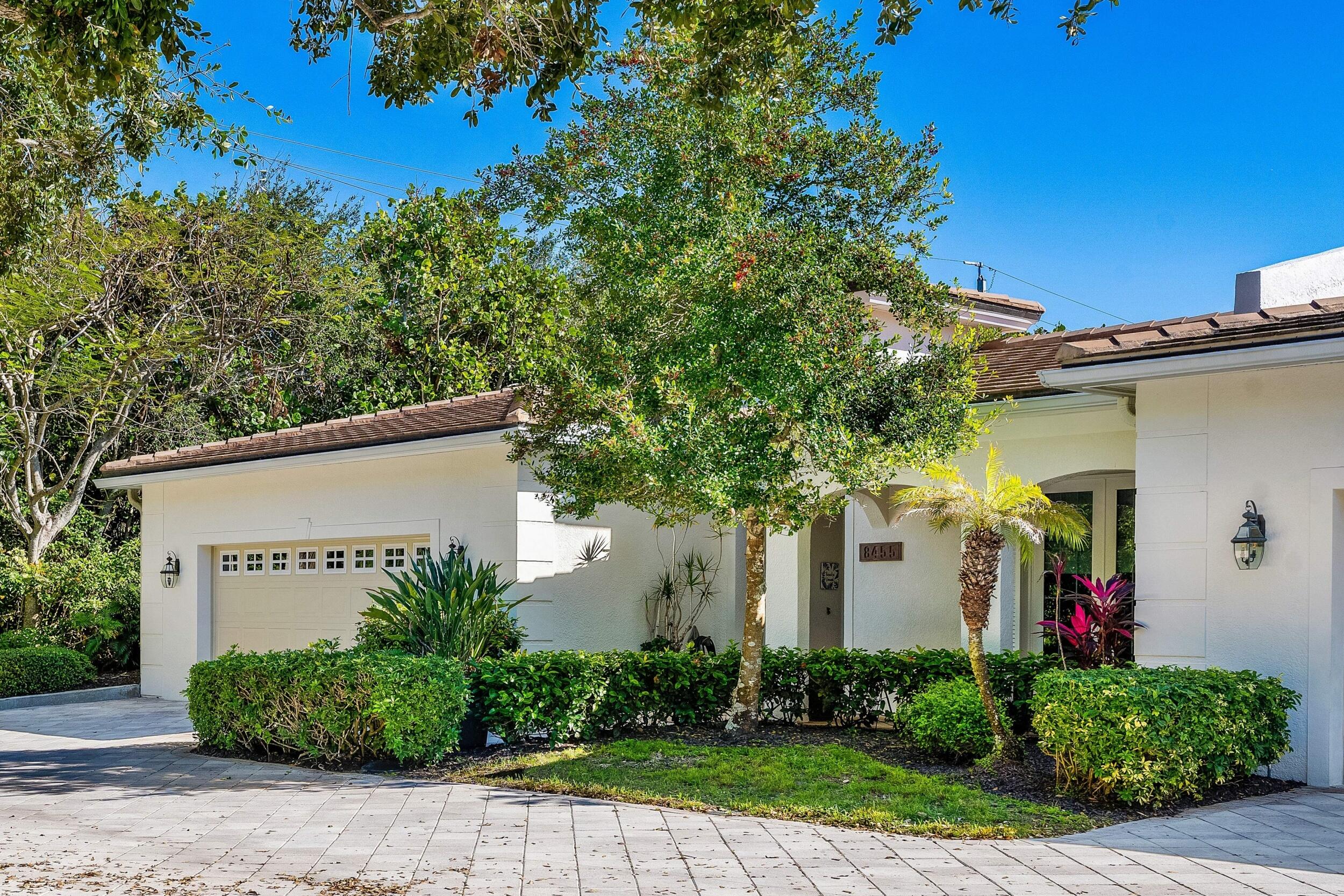 a view of a house with a yard and plants