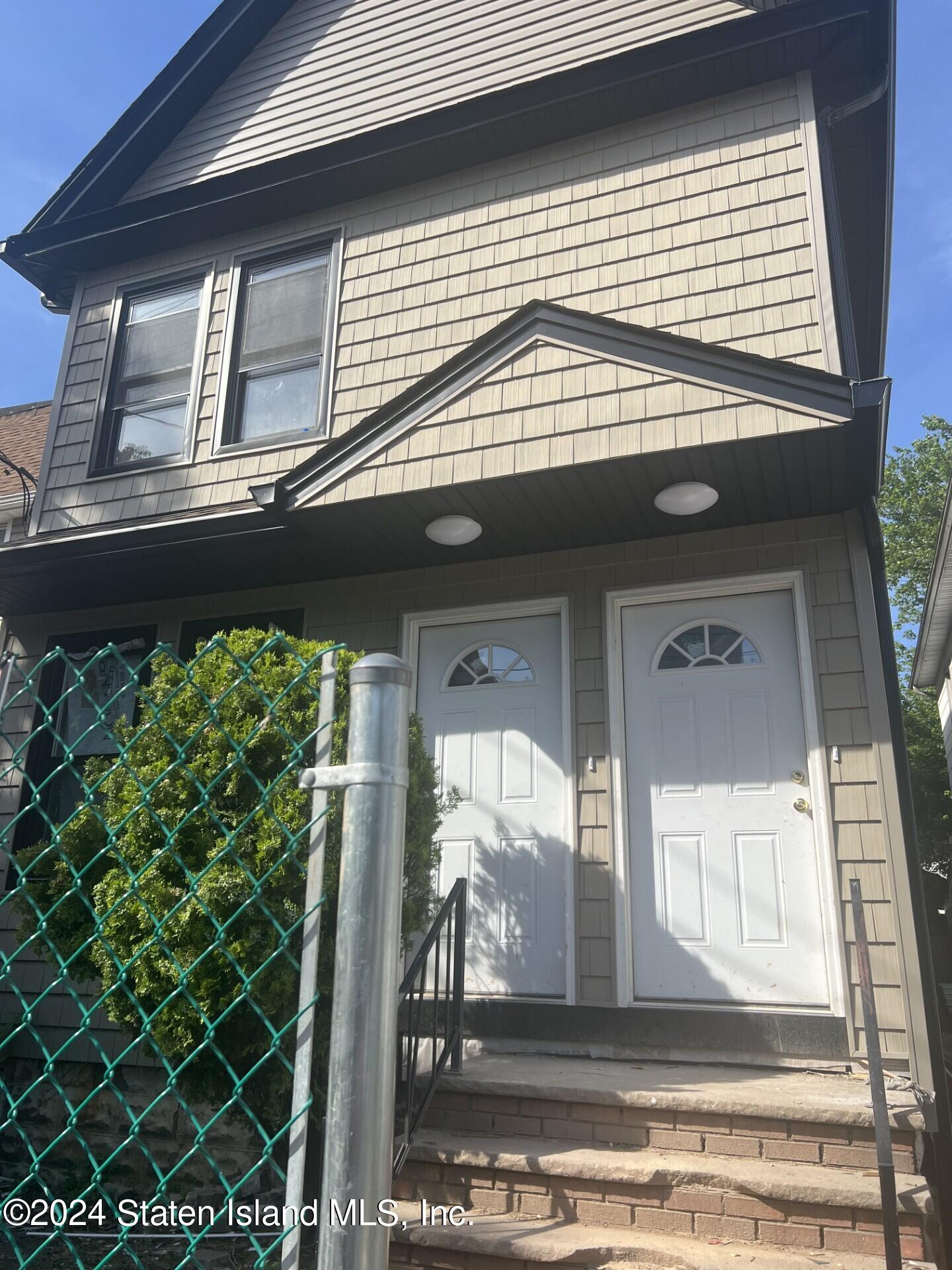 a view of a door of the house