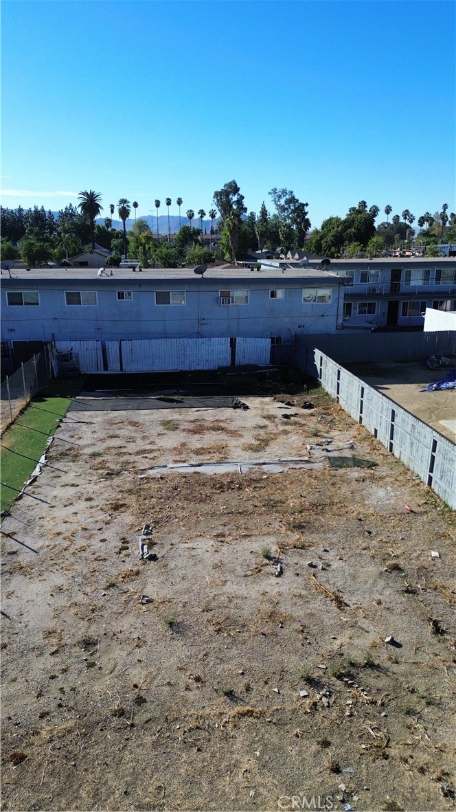 a view of roof deck with seating space