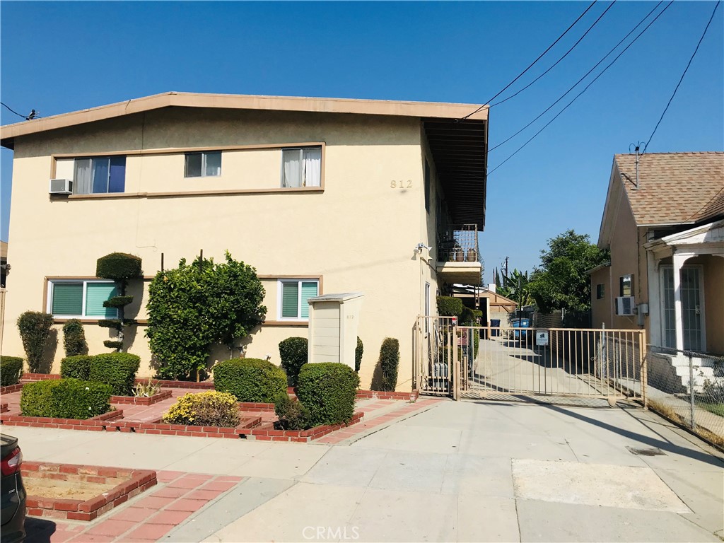 a view of a house with a patio