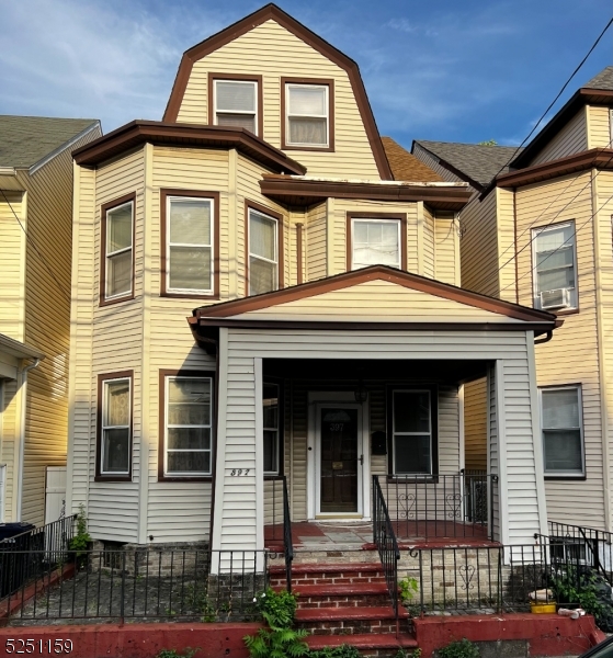 a front view of a house