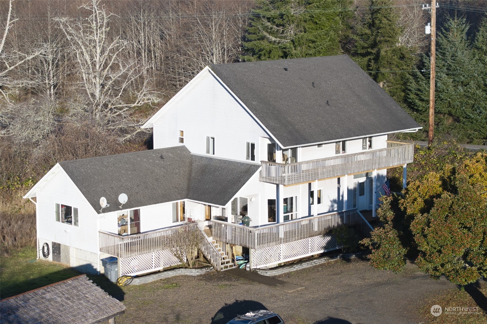 a view of house and outdoor space