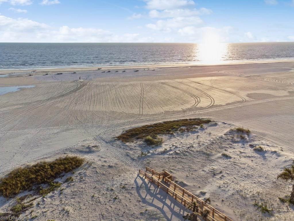 a view of an ocean beach