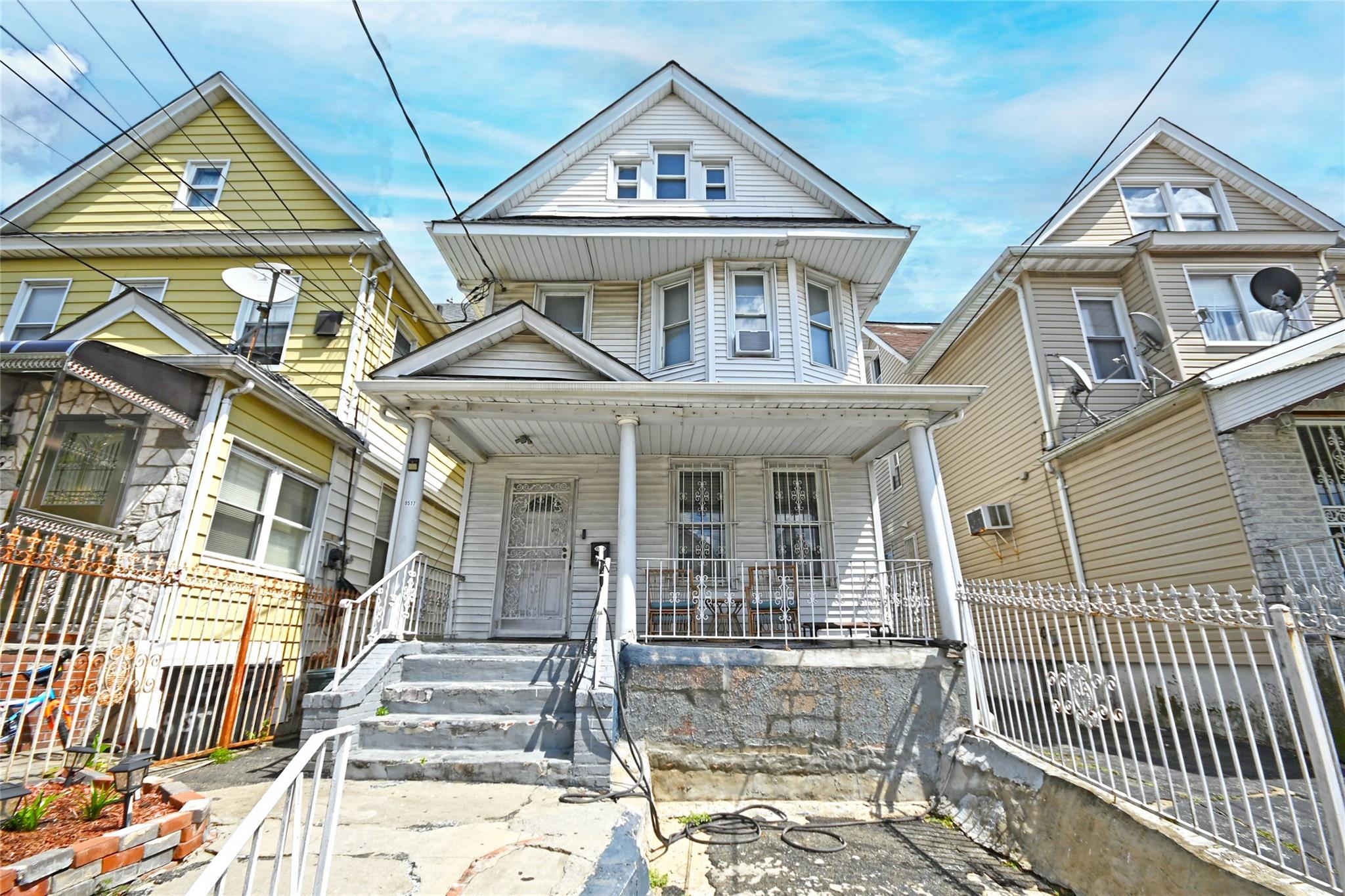 View of front of home featuring covered porch