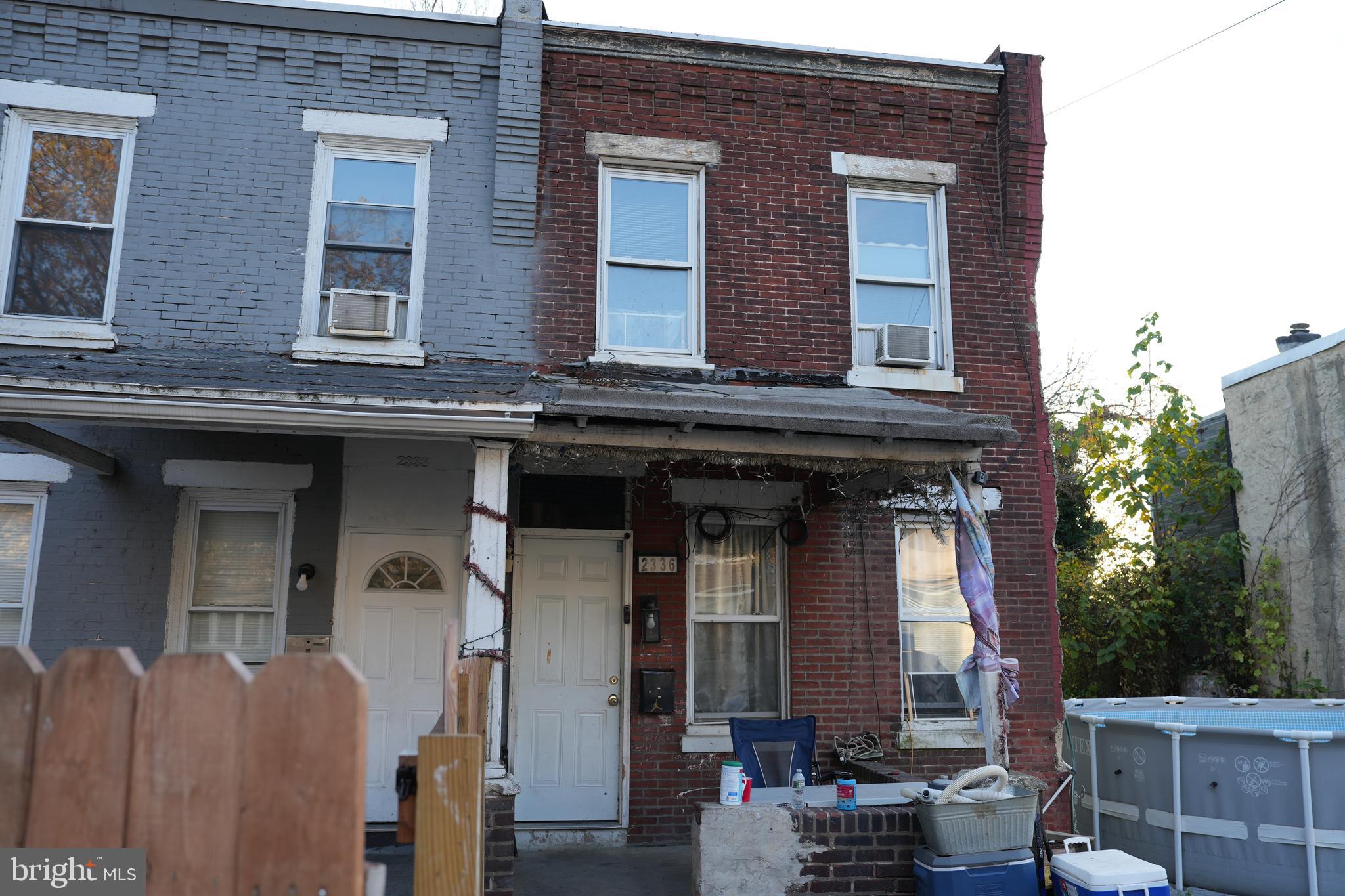 a front view of a house