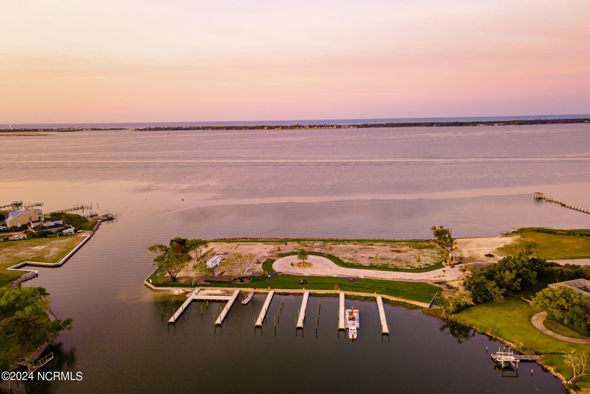 Waterfront lot with boat dock