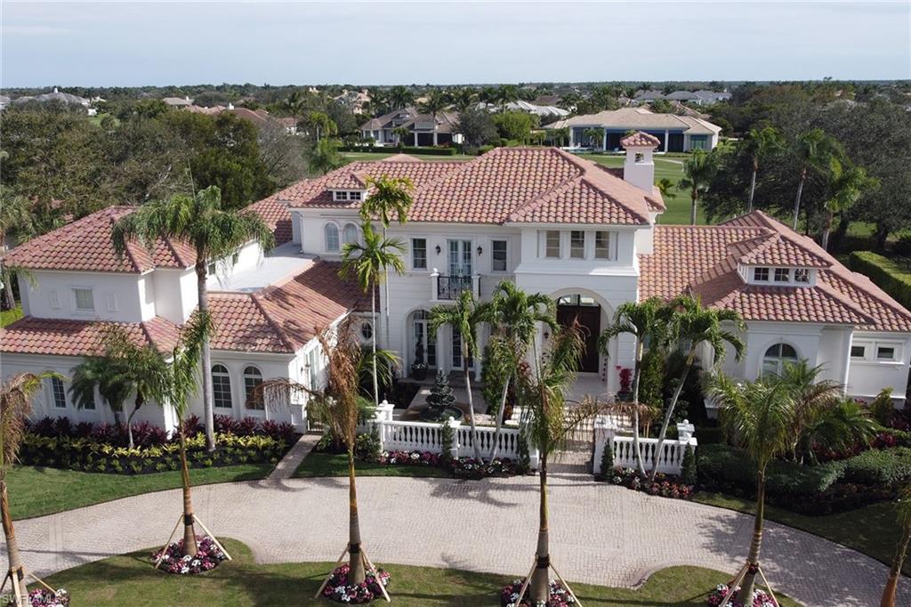 a aerial view of a house