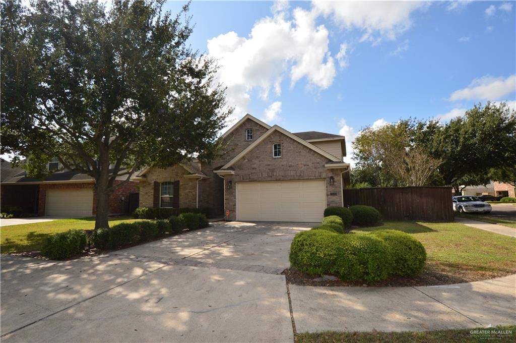 View of front of home with a front yard