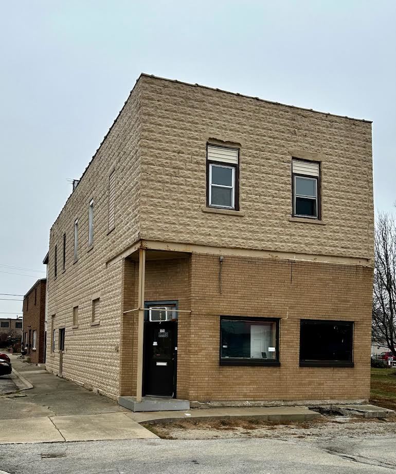 a front view of a house