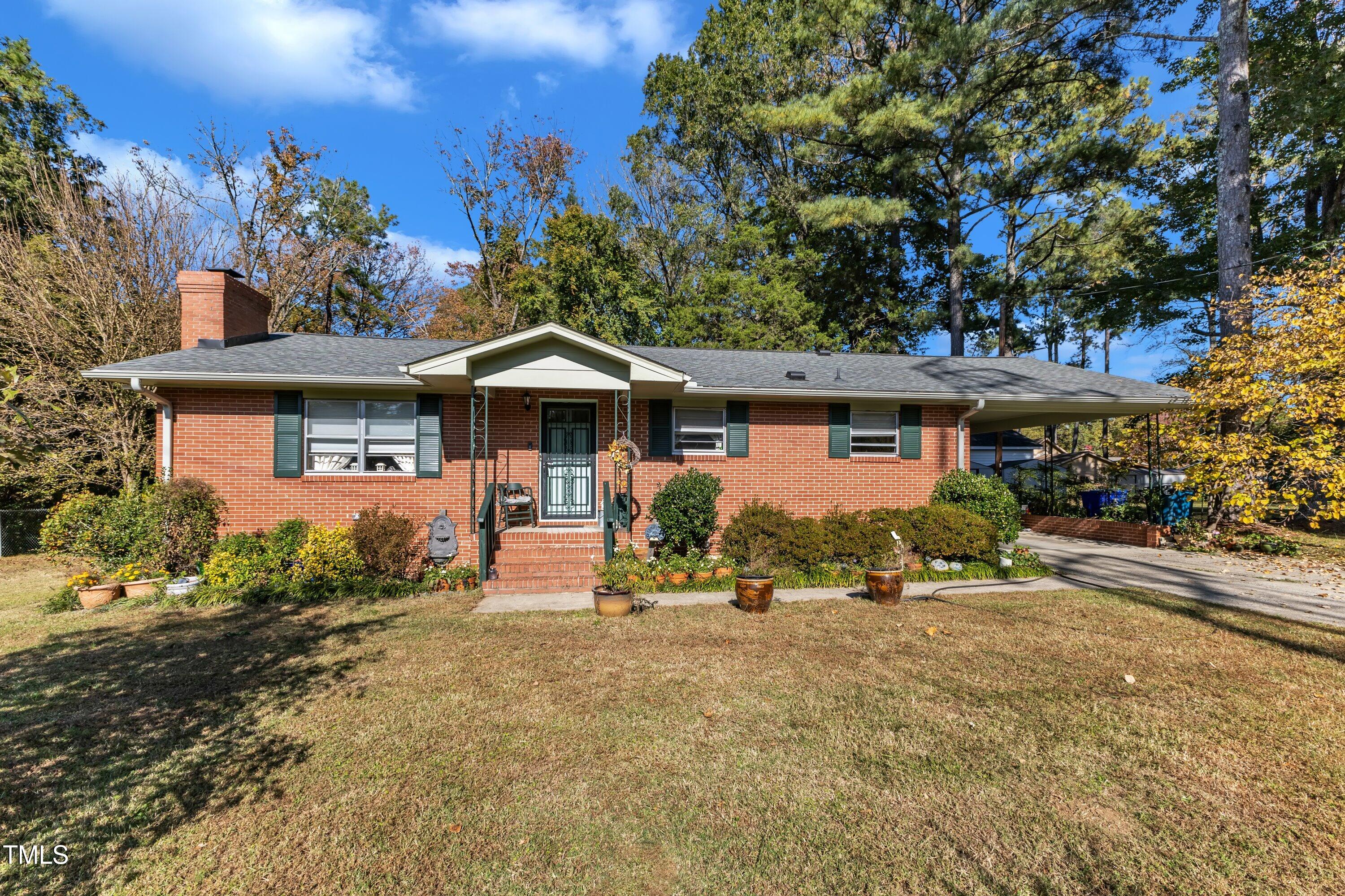 front view of a house with a porch