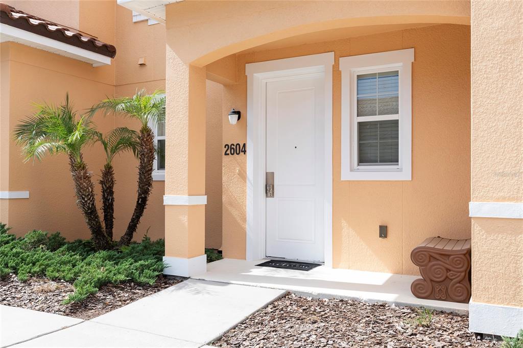 a view of a entryway door of the house