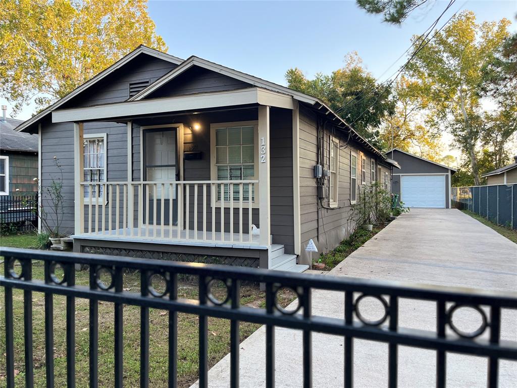 a front view of a house with porch