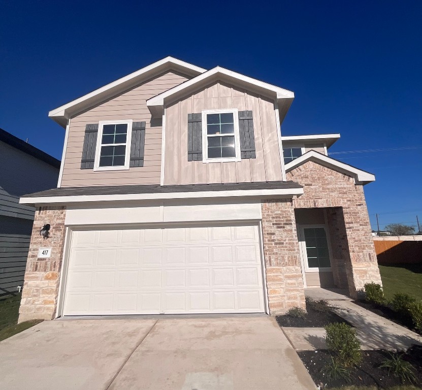 a front view of a house