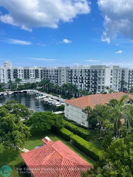 View of the water and boats from your balcony