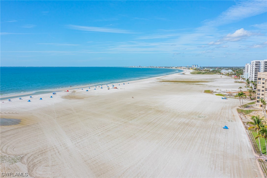 a view of an ocean and beach