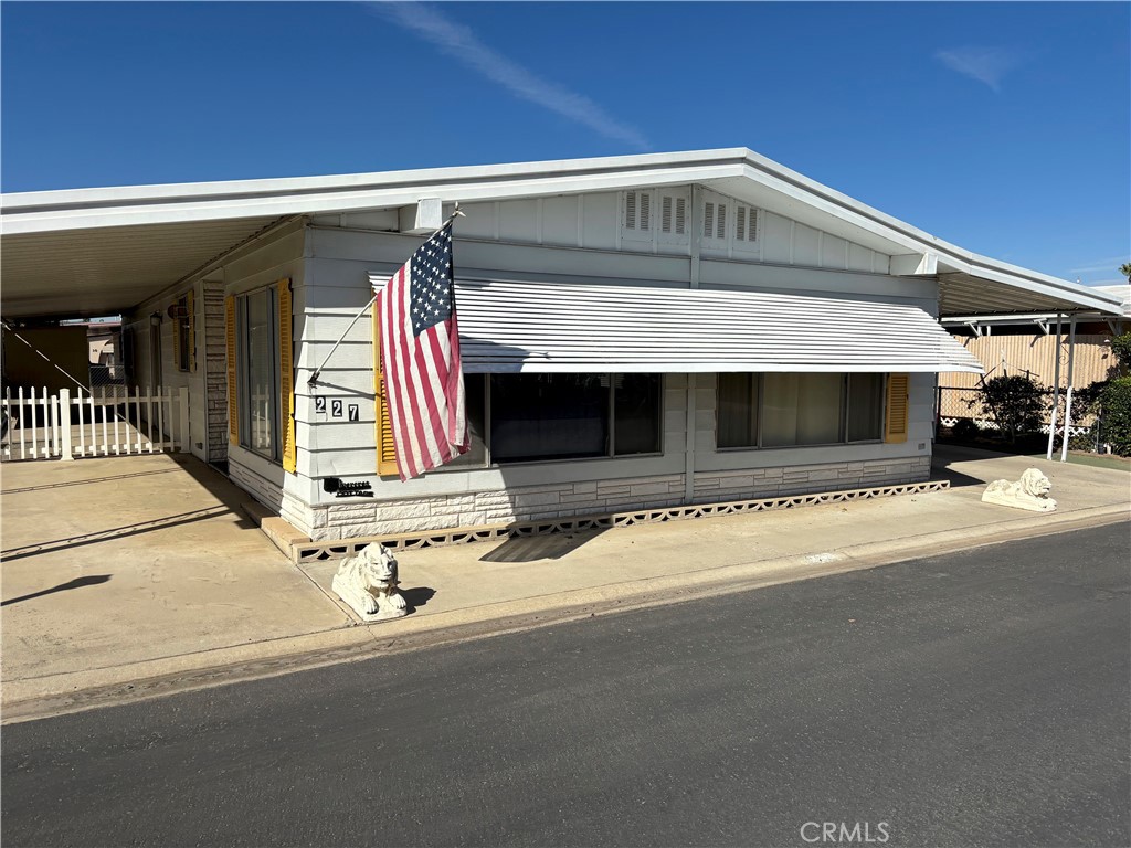 a front view of a house