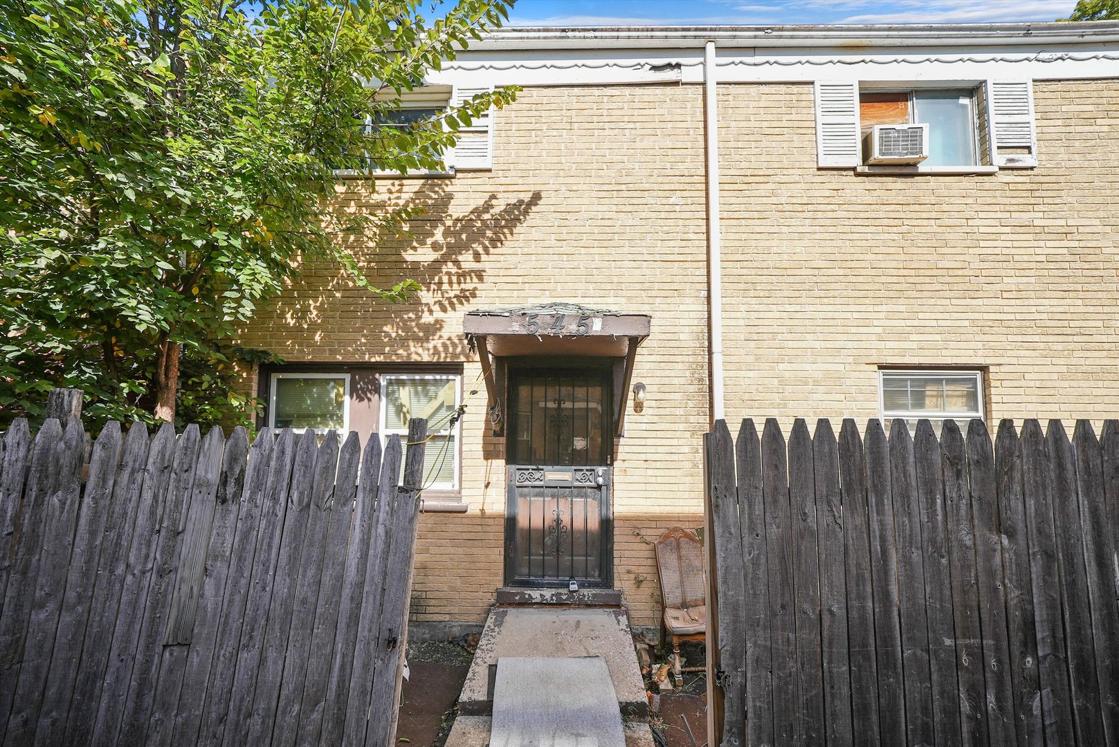 a front view of a house with balcony