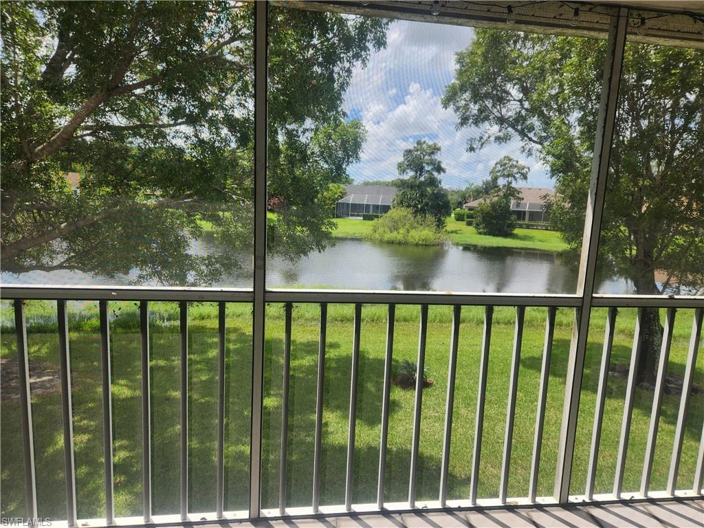 a view of a balcony