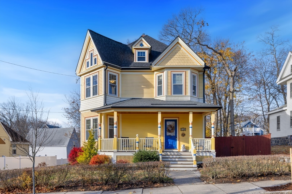 a front view of a house