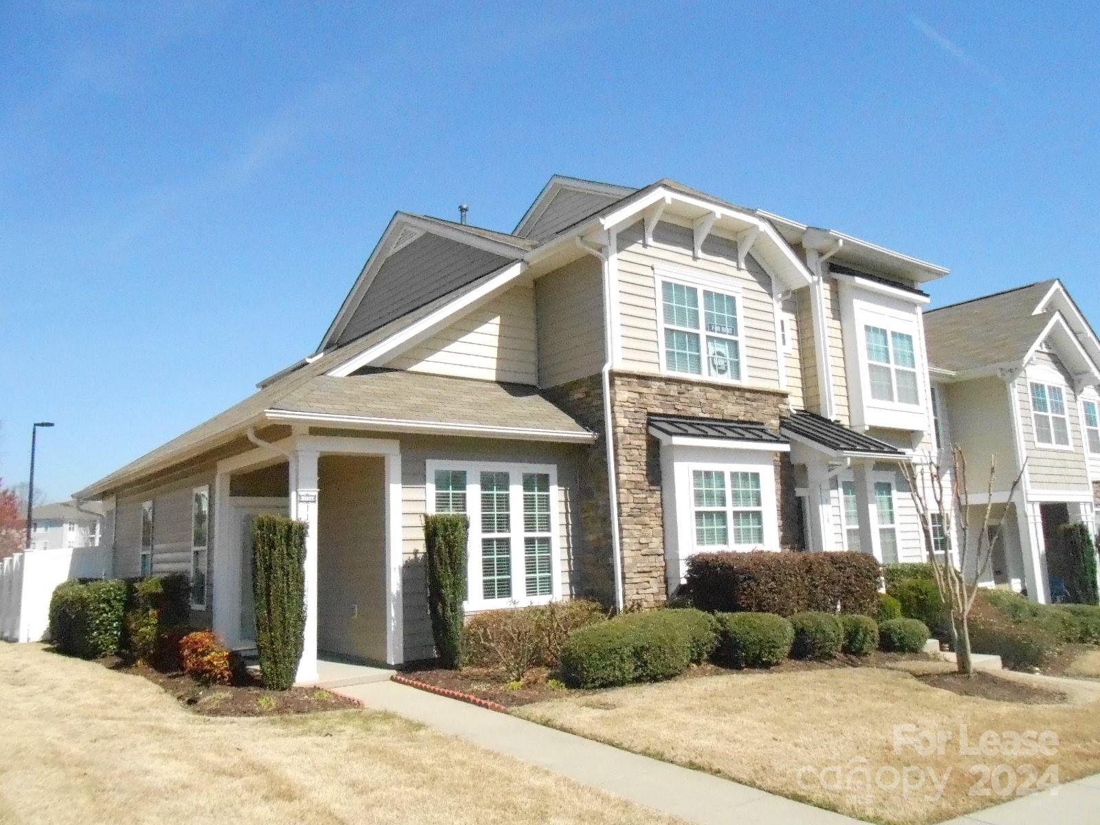 a front view of a house