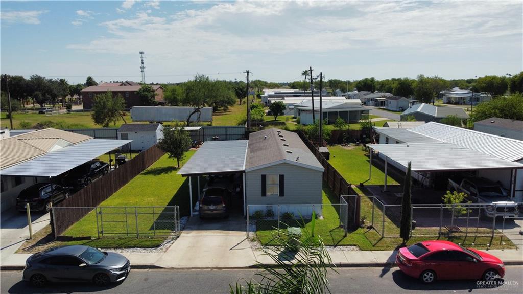 a aerial view of a house