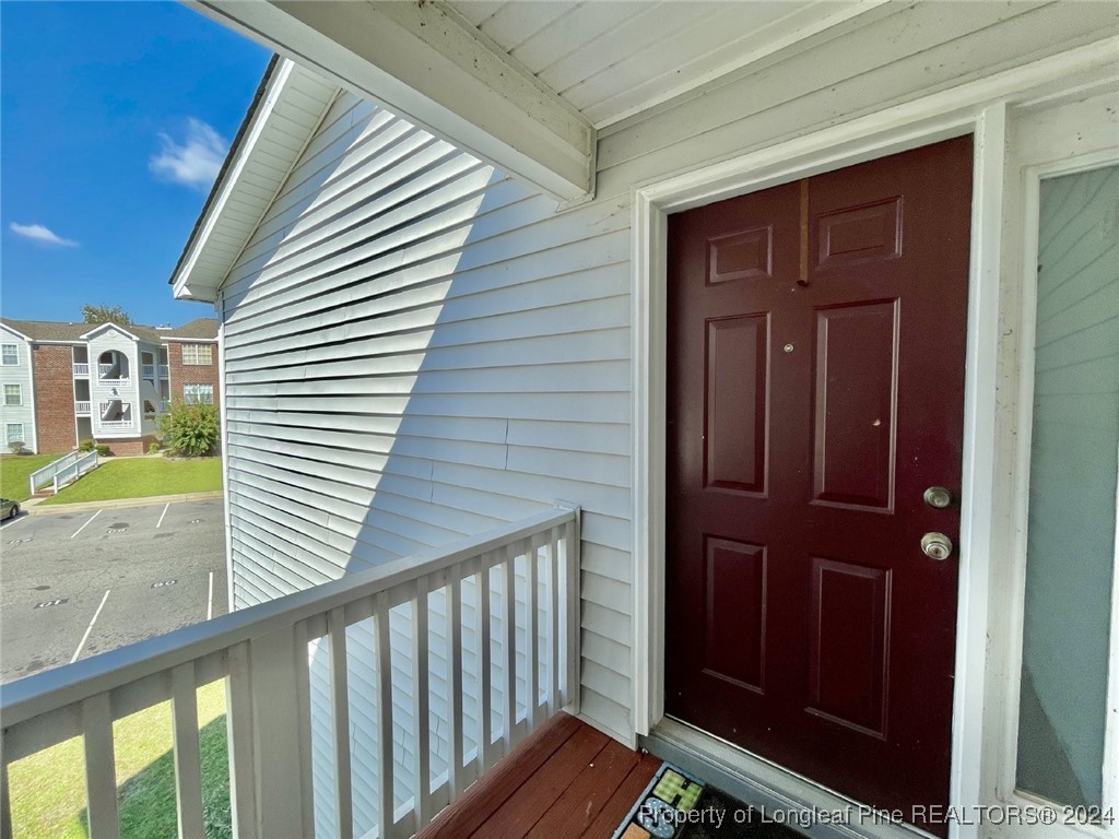 a view of front door