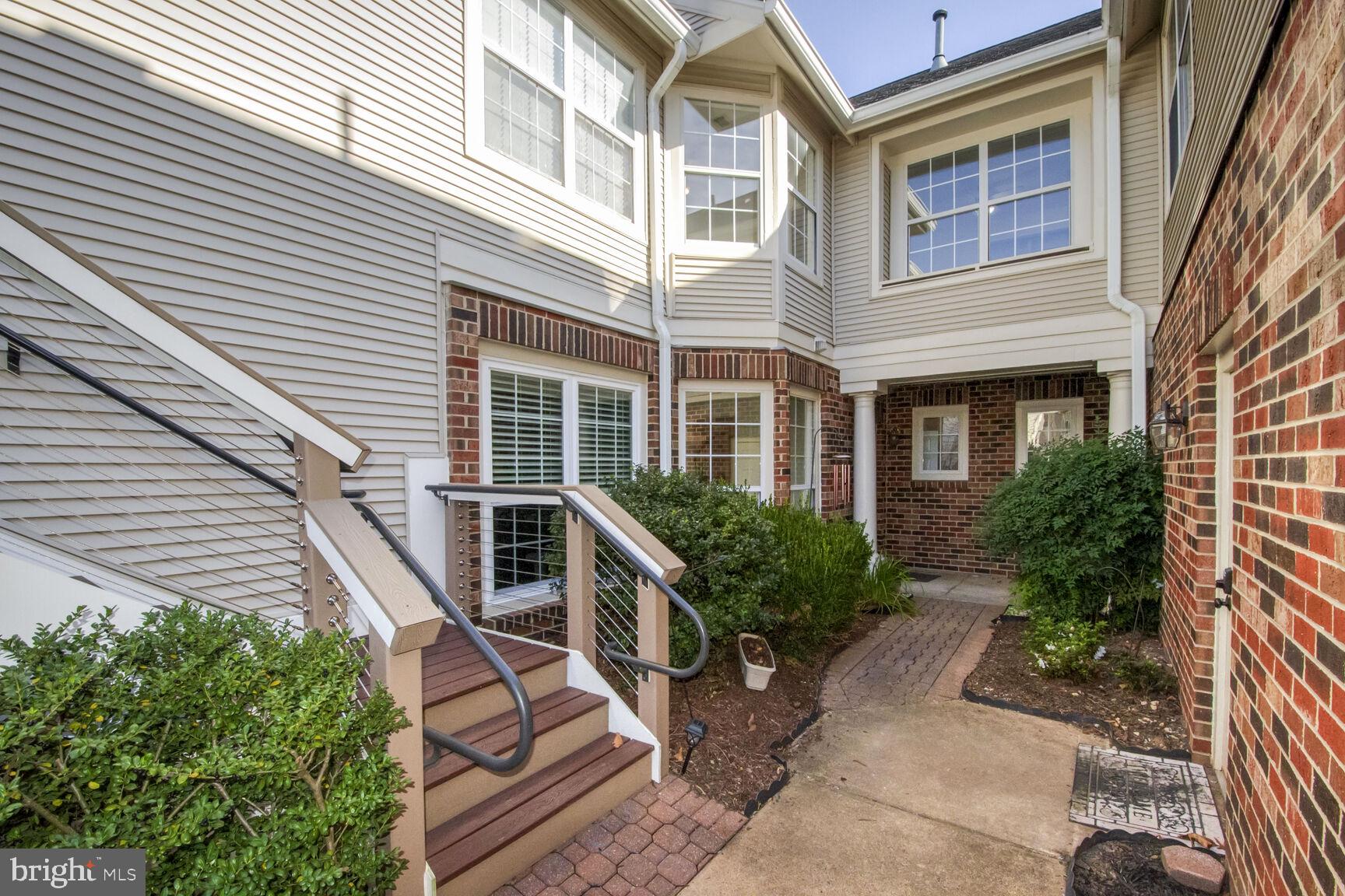 a house view with a garden space