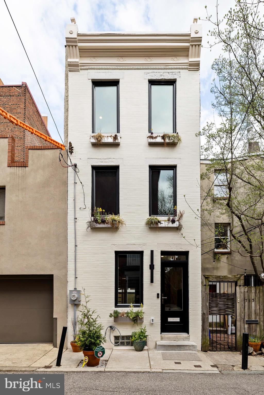 a building with multiple windows