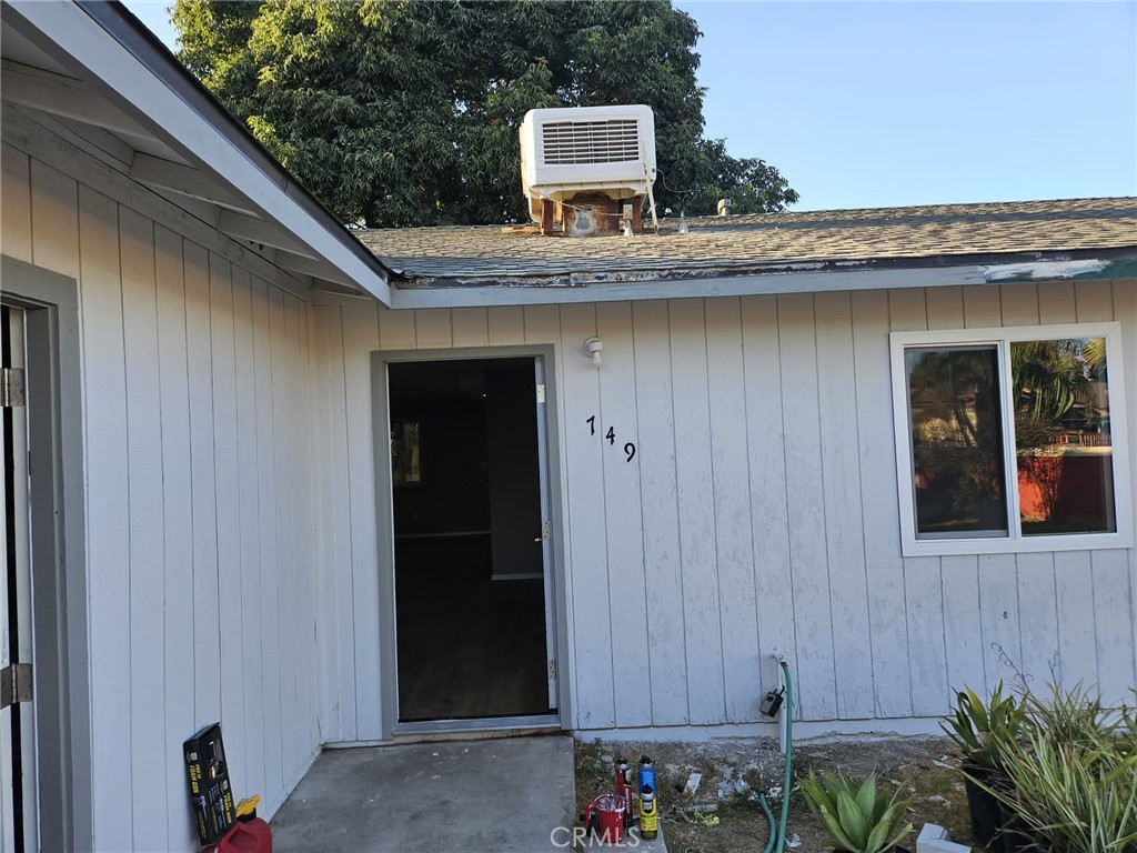 a backyard of a house