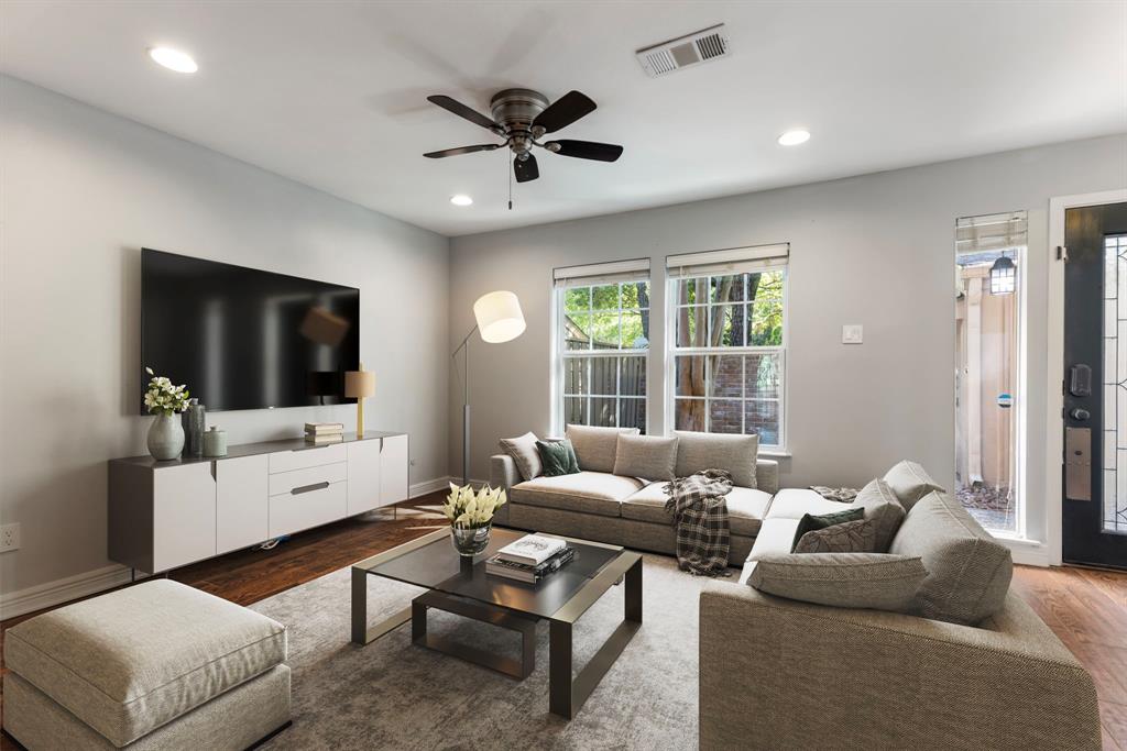 Welcome home to this cozy townhome on the golf course! (Family room virtually staged)