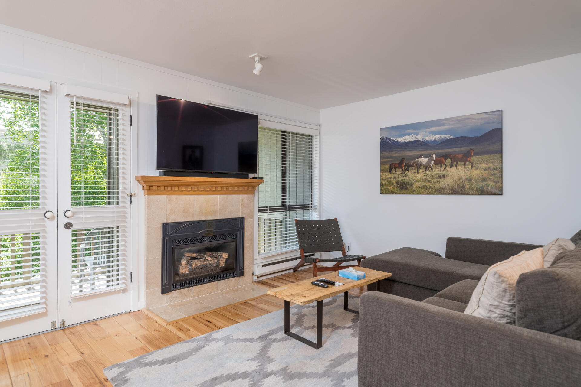 Livingroom and Fireplace