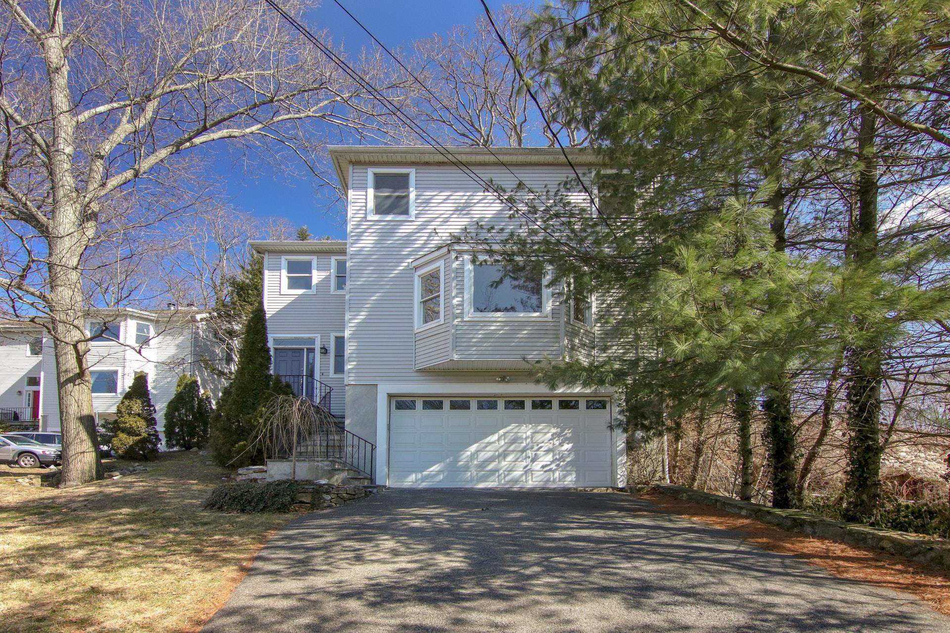 Front facade featuring a garage