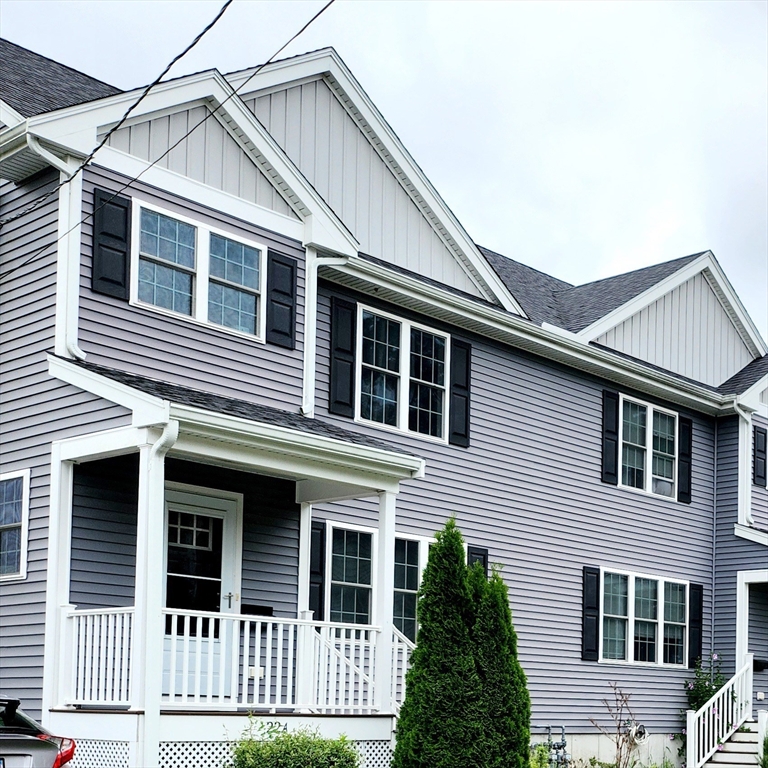 a front view of a house