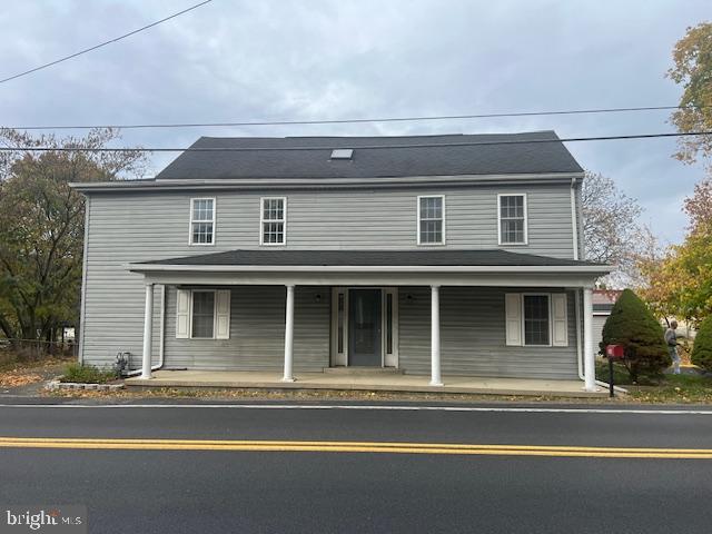 a view of a house with a balcony