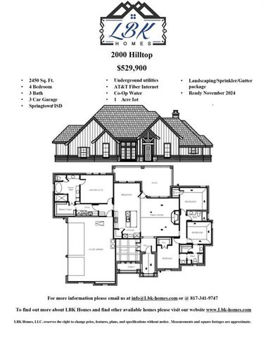 $529,900 | 2000 Hilltop Cove