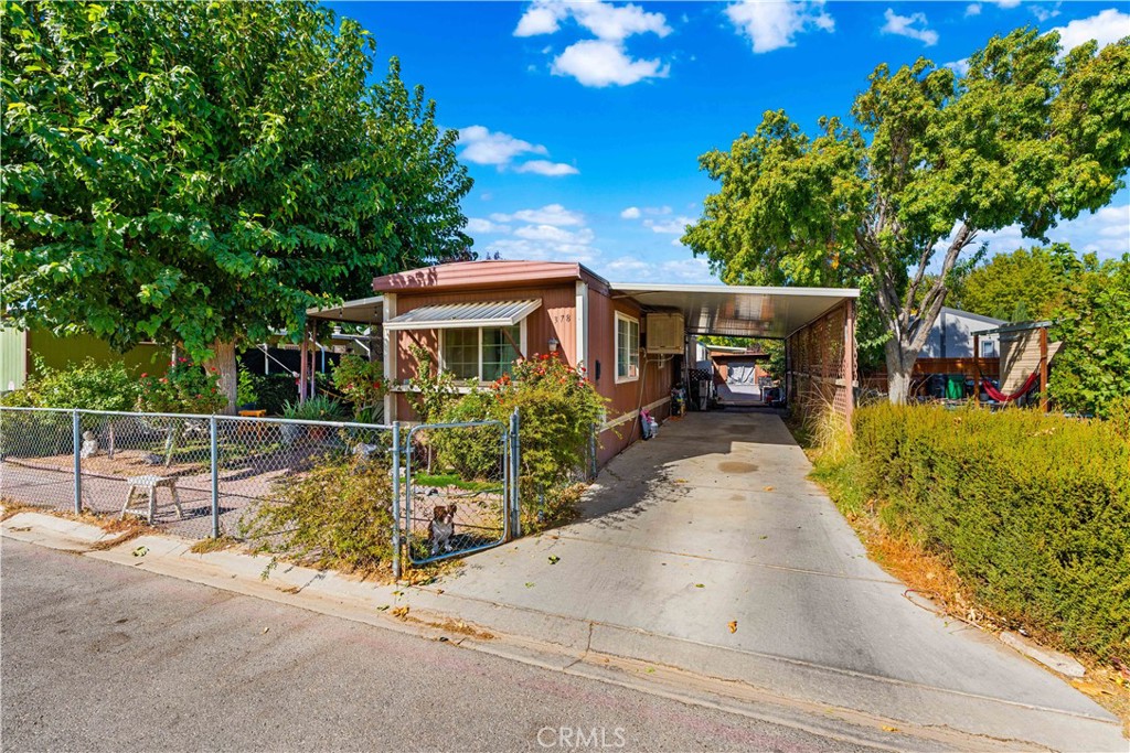 front view of house with a patio