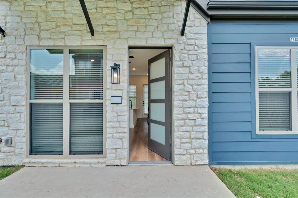 a view of front door of house