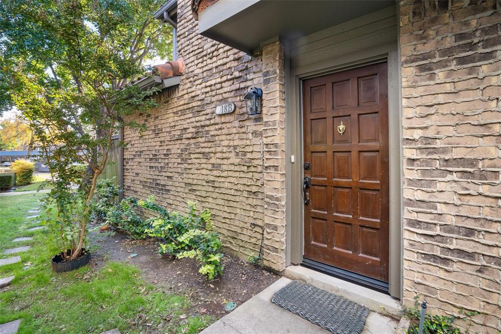 a view of front door of house