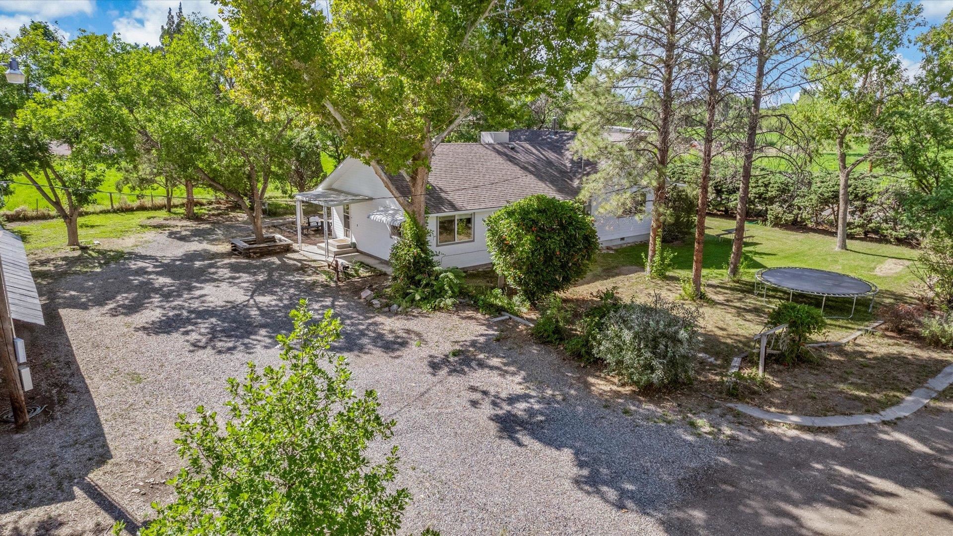 a house view with a garden space