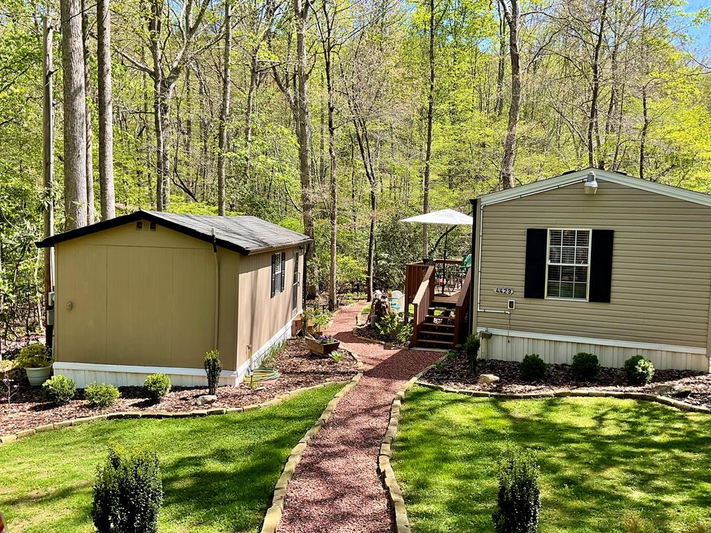 a front view of house with yard